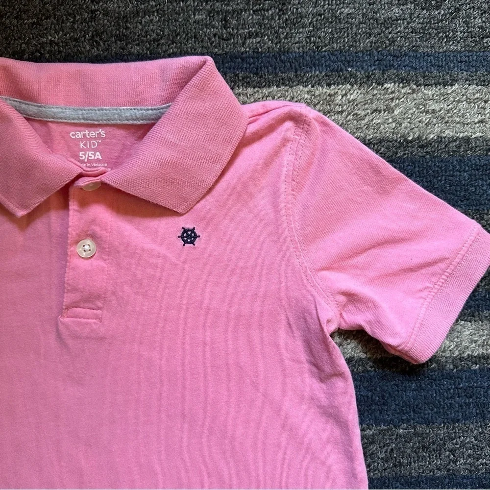 Carter’s Boys Pink‎ Polo Tee Size 5